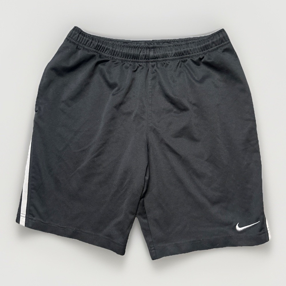 Nike Shorts‎ Mens Small Black Dri Fit Elastic Drawstring Pockets Gym Running